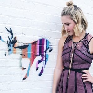 Free People Mesh Cutout Dress